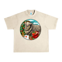 Sandshell christmas merino wool sheep Urban Heavy Tee - LillyAllenDesigns