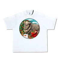 White christmas merino wool sheep Urban Heavy Tee - LillyAllenDesigns