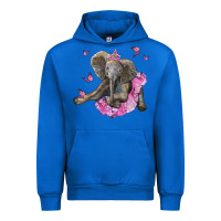 Cobalt baby elephant with tutu Urban Hoodie - LillyAllenDesigns