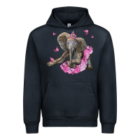Navy baby elephant with tutu Urban Hoodie - LillyAllenDesigns