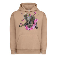 Pigment Burro baby elephant with tutu Urban Hoodie - LillyAllenDesigns