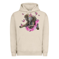 Pigment French Oak baby elephant with tutu Urban Hoodie - LillyAllenDesigns
