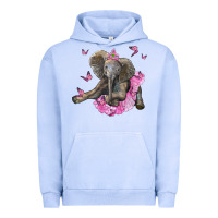 Pigment Grape Ice baby elephant with tutu Urban Hoodie - LillyAllenDesigns
