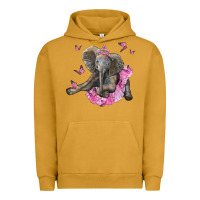 Pigment Peanut Butter baby elephant with tutu Urban Hoodie - LillyAllenDesigns