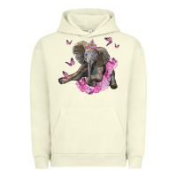 Pigment Pistachio baby elephant with tutu Urban Hoodie - LillyAllenDesigns