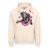 Sandshell baby elephant with tutu Urban Hoodie - LillyAllenDesigns