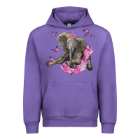 Tulip baby elephant with tutu Urban Hoodie - LillyAllenDesigns