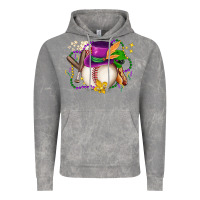 Cloud Rock mardi gras baseball Vintage Hoodie - LillyAllenDesigns