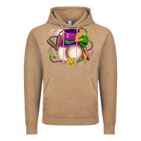 Vintage Coffee mardi gras baseball Vintage Hoodie - LillyAllenDesigns