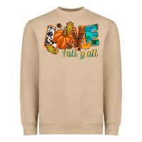 Mushroom Love Fall y'all Heavyweight Sweatshirt - NancyCooperArtShop