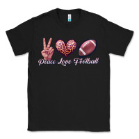 Black peace love football Classic Tee - JahusDesignShop