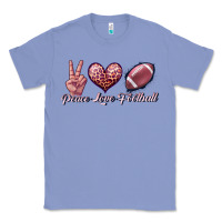 Colony Blue peace love football Classic Tee - JahusDesignShop