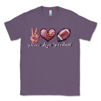Lavender peace love football Classic Tee - JahusDesignShop