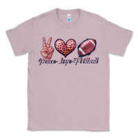 Lilac peace love football Classic Tee - JahusDesignShop