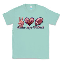 Seafoam peace love football Classic Tee - JahusDesignShop