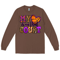 Chestnut my heart is on that court basketball Long Sleeve Tee - Jasminsmagicworld