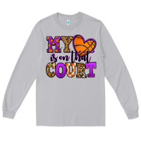 Moon Dust my heart is on that court basketball Long Sleeve Tee - Jasminsmagicworld
