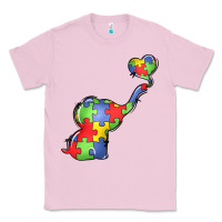 Bubblegum Pink autism awareness elephant Classic Tee - LillyAllenDesigns