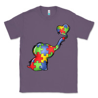Lavender autism awareness elephant Classic Tee - LillyAllenDesigns