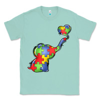 Seafoam autism awareness elephant Classic Tee - LillyAllenDesigns