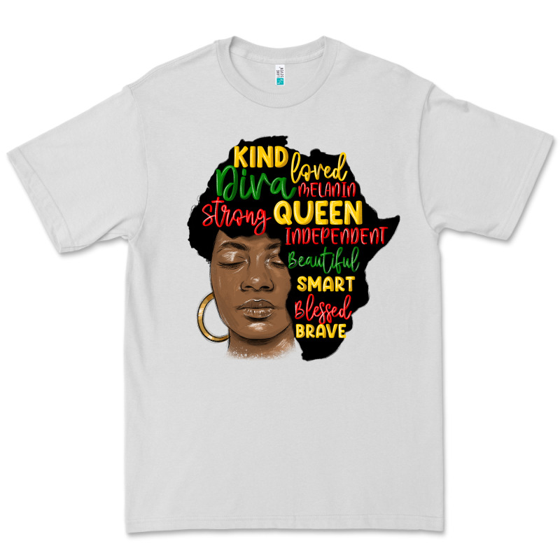 Black Woman Africa Silhouette Premium Tee by MaliasSmallBusiness | Teevron