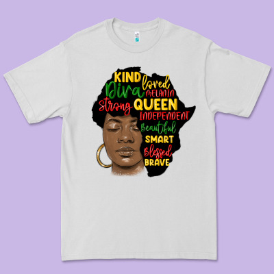 Black Woman Africa Silhouette Premium Tee Designed By Maliassmallbusiness