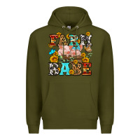 Army Green western farm babe Premium Hoodie - OliviaCreatesArt