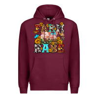 Burgundy western farm babe Premium Hoodie - OliviaCreatesArt