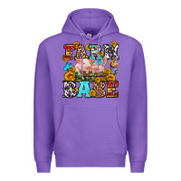 Purple western farm babe Premium Hoodie - OliviaCreatesArt