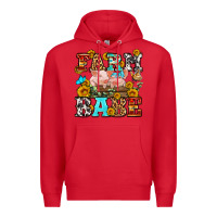 Red western farm babe Premium Hoodie - OliviaCreatesArt