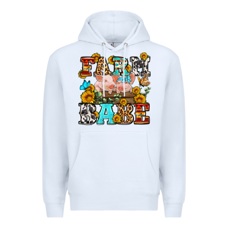 Western Farm Babe Premium Hoodie by OliviaCreatesArt | Teevron
