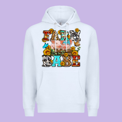 Western Farm Babe Premium Hoodie Designed By Oliviacreatesart