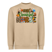 Mushroom One thankful Nurse Heavyweight Sweatshirt - NancyCooperArtShop