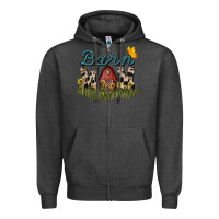 Charcoal Heather Barn mom sunflower mother's day Zipper Hoodie - HowdyJamesFarm