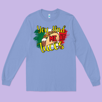 Tacos Long Sleeve Tee Designed By Bettercallsaul