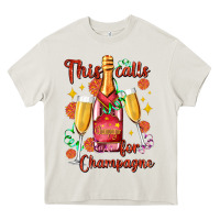Cream this calls for champagne Heavy Core Tee - AdoDesignShop