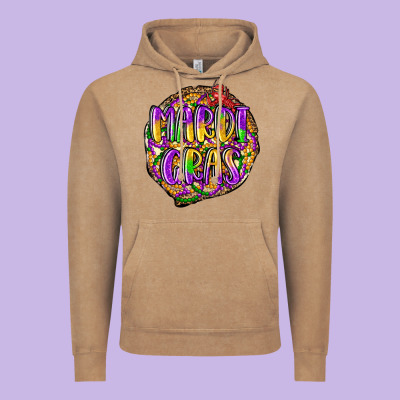 Mardi Gras Vintage Hoodie Designed By Lillyallendesigns