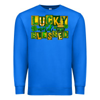 True Royal St Patricks Day Lucky And Blessed Premium Sweatshirt - FaDigitalArtStudio