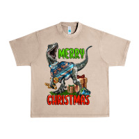French Oak merry christmas velociraptor Urban Heavy Tee - LillyAllenDesigns