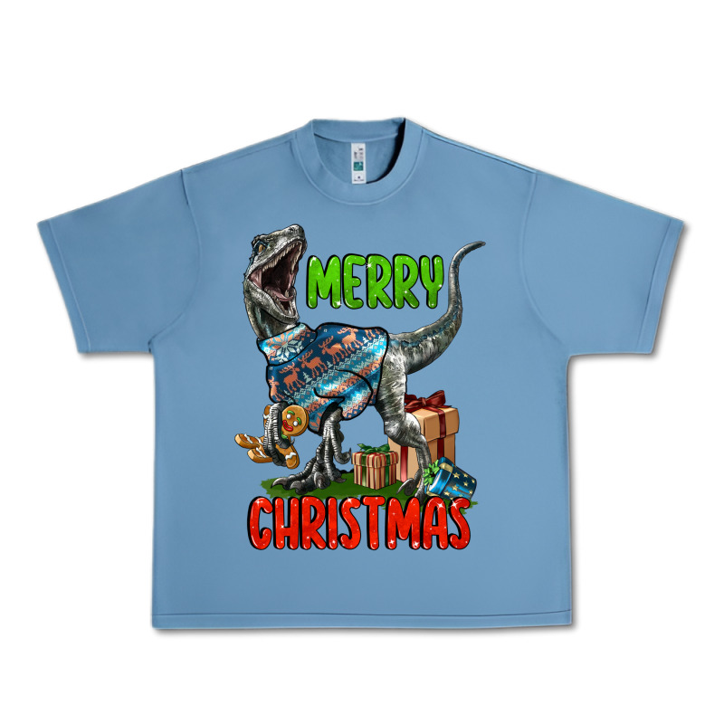 Merry Christmas Velociraptor Urban Heavy Tee by LillyAllenDesigns | Teevron