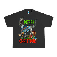 Pigment Black merry christmas velociraptor Urban Heavy Tee - LillyAllenDesigns