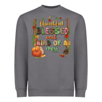 Storm Thankful blessed and kind of a mess Heavyweight Sweatshirt - NancyCooperArtShop