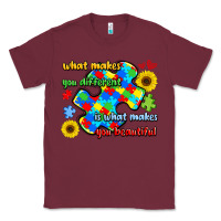 Burgundy what makes you different is what makes  you beauti Classic Tee - LillyAllenDesigns