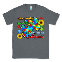 Charcoal Heather what makes you different is what makes  you beauti Classic Tee - LillyAllenDesigns