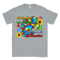 Heather Grey what makes you different is what makes  you beauti Classic Tee - LillyAllenDesigns