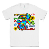 White what makes you different is what makes  you beauti Classic Tee - LillyAllenDesigns