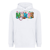 White Easter Nurse Heavyweight Hoodie - BundleAndBundleShop