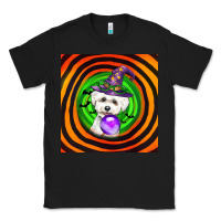 Black halloween bichons frise dog Classic Tee - LillyAllenDesigns