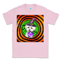 Bubblegum Pink halloween bichons frise dog Classic Tee - LillyAllenDesigns