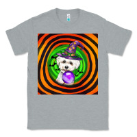 Heather Grey halloween bichons frise dog Classic Tee - LillyAllenDesigns